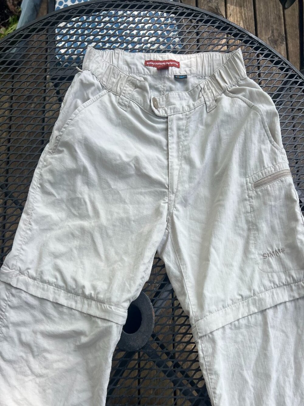 Simms Cream Convertible Fishing Pants